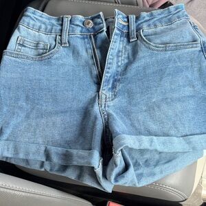 Forever 21 Light Blue Jean Shorts